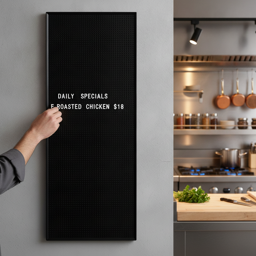 Plastic Peg Board 305 x 760mm for Creative Messaging