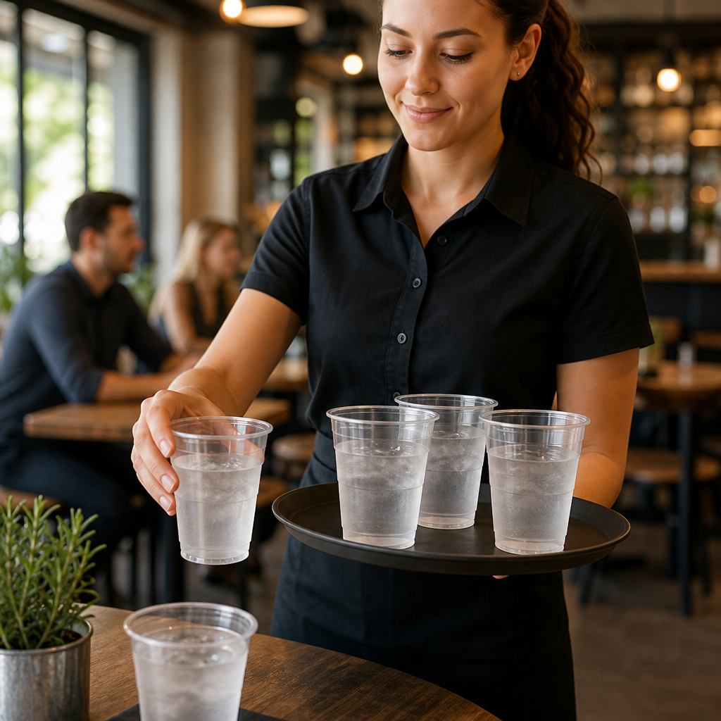Clear Plastic Pint Cups 570ml for Events & Catering (Pack of 1000)