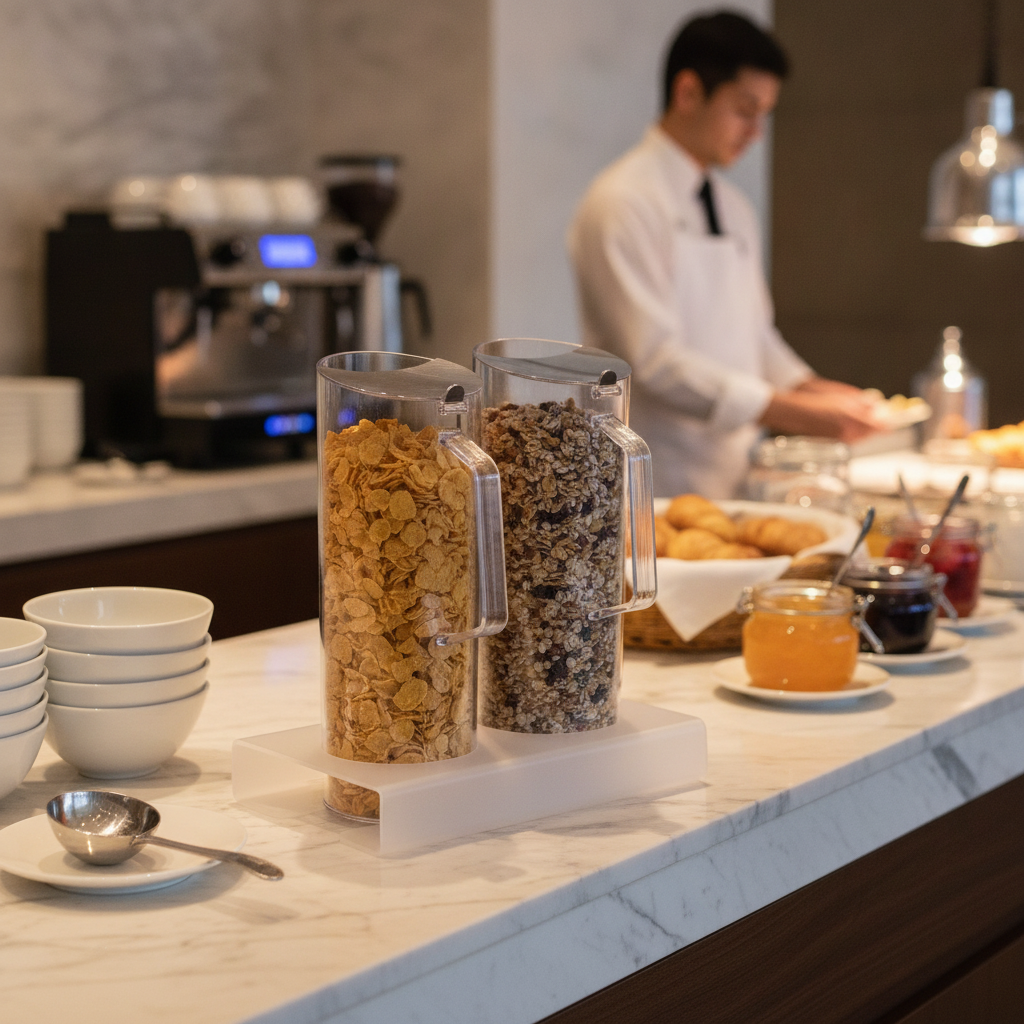 Polycarbonate Cereal Bar Set 1.5L for Breakfast Buffets