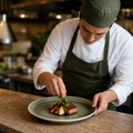 Round Coupe Plates 260mm Green Porcelain for Restaurants (Pack of 12)