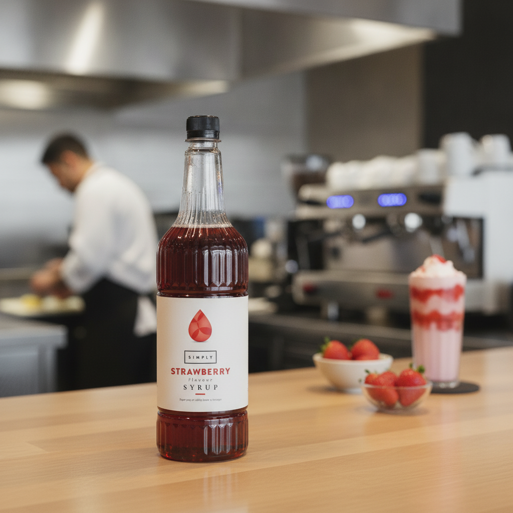 Strawberry Syrup 1L for Beverages & Desserts