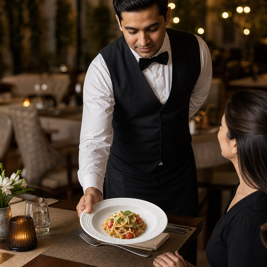Accent Pasta and Soup Plates Alumina 240mm Vitrified Ceramic for Dining Occasions (Pack of 12)