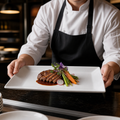 Rectangular Serving Platters 310mm Porcelain for Catering (Pack of 2)