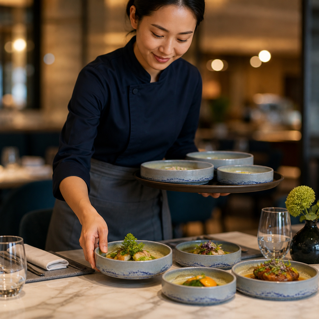 Round Stacking Trays 135mm Vitrified Ceramic for Versatile Dining (Pack of 12)
