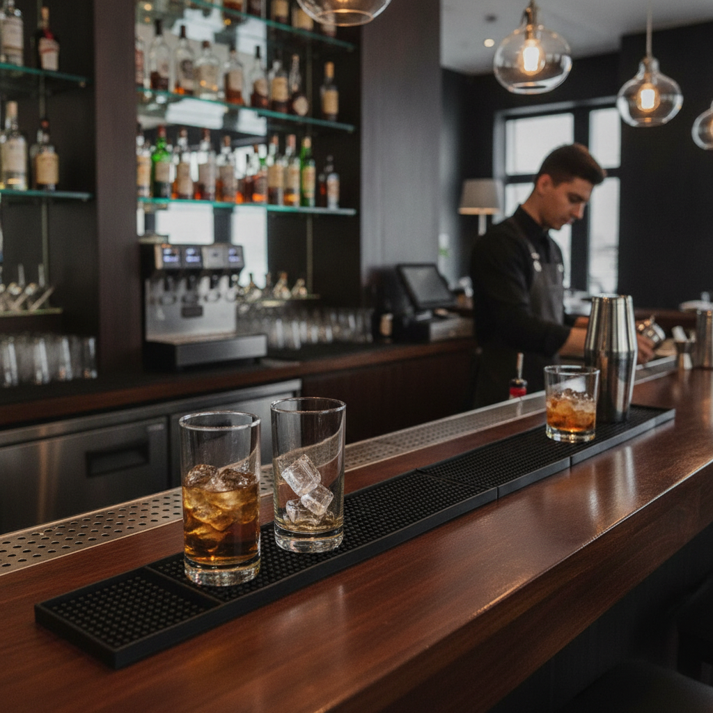 Rubber Bar Mat 670 x 80mm for Pubs & Bars