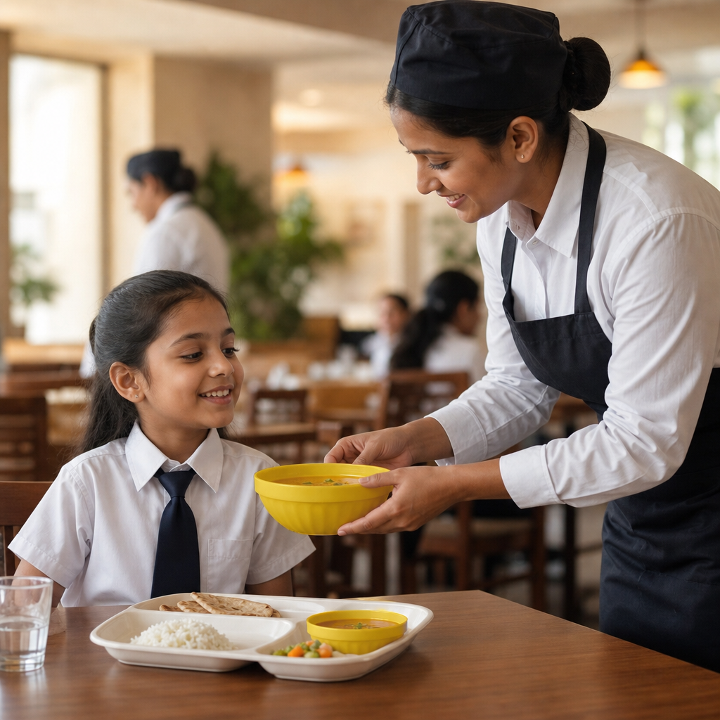 Polypropylene Bowls 218ml Yellow Ceramic for Schools & Institutions (Pack of 12)