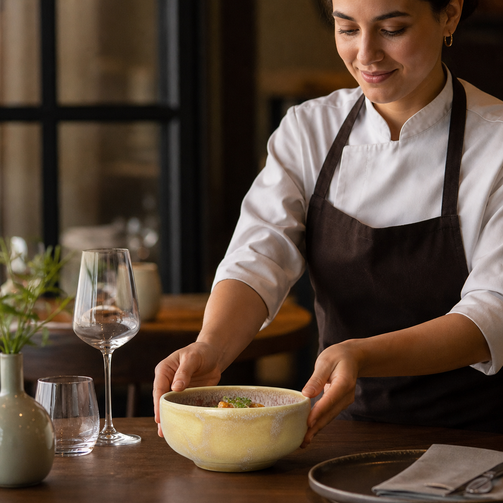 Vesuvius Rose Quartz Bowls 135mm for All Course Serving - Pack of 12