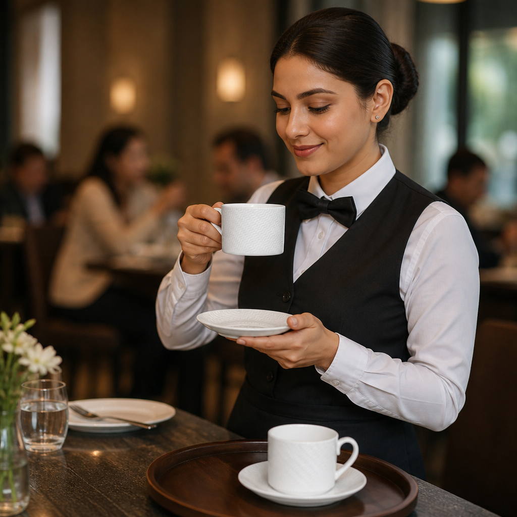 Tea Can Cups 200ml Bone China for Upscale Dining (Pack of 12)