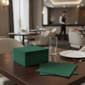 Paper Dark Green Dinner Napkins 40x40cm for Restaurants (Pack of 500)