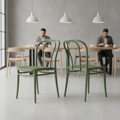 Polypropylene Olive Green Side Chair 850mm for Hospitality & Workspaces (Pack of 2)