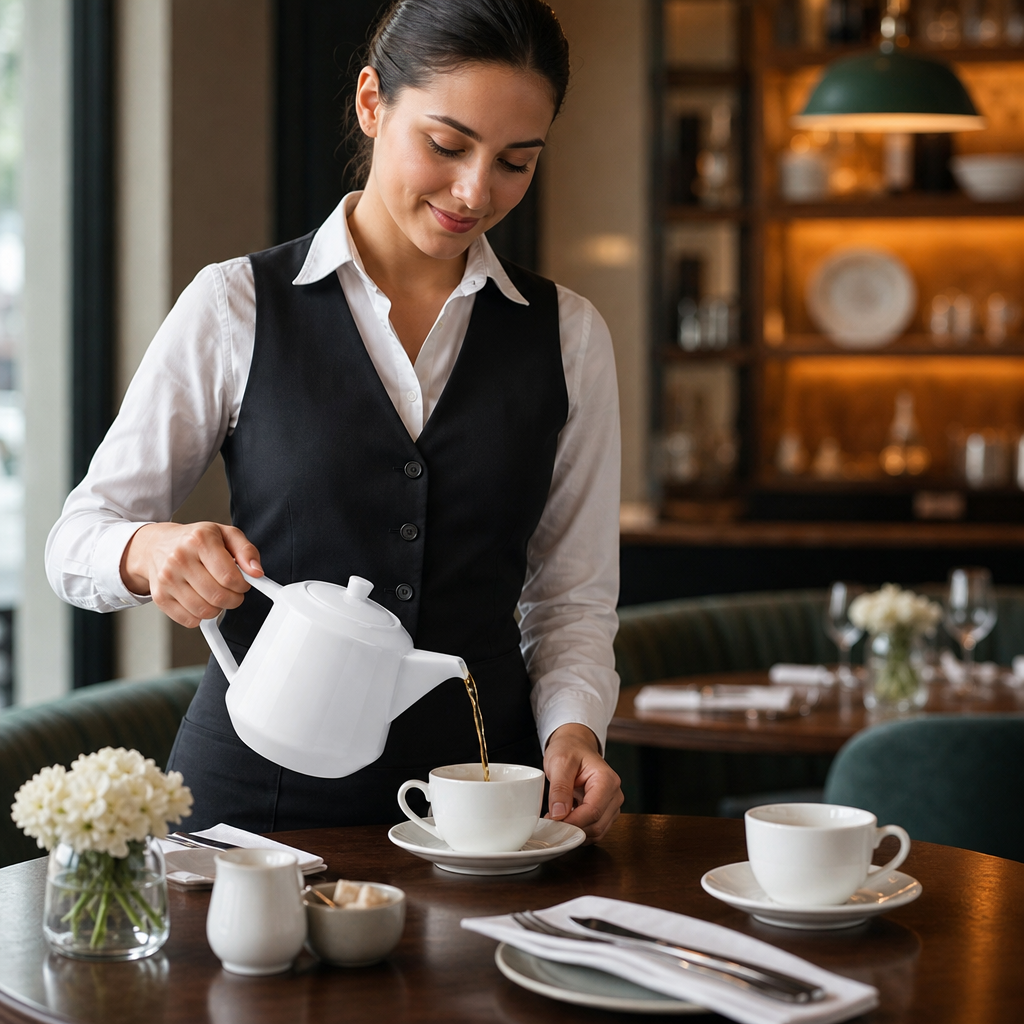 Porcelain Teapots 820ml for Cafés & Tearooms (Pack of 2)