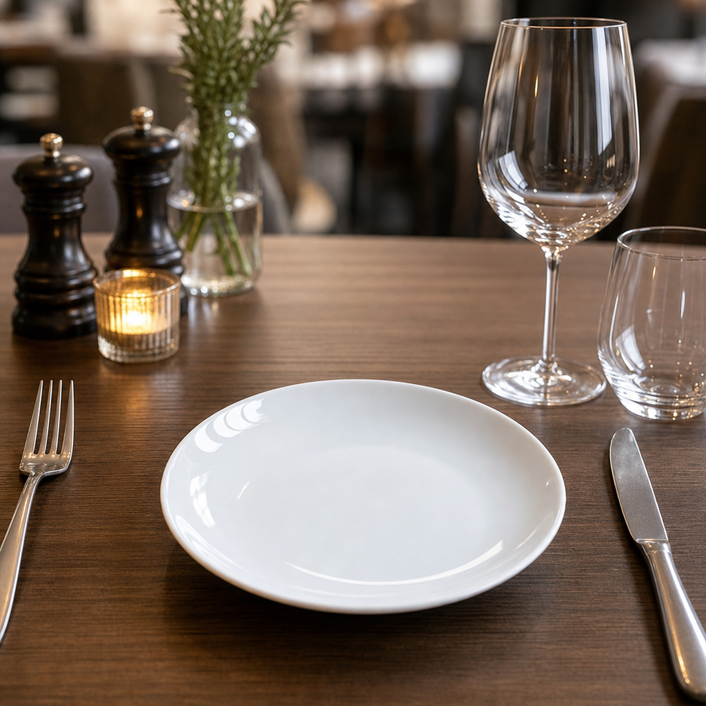Coupe Plates 165mm Porcelain for Contemporary Dining (Pack of 6)