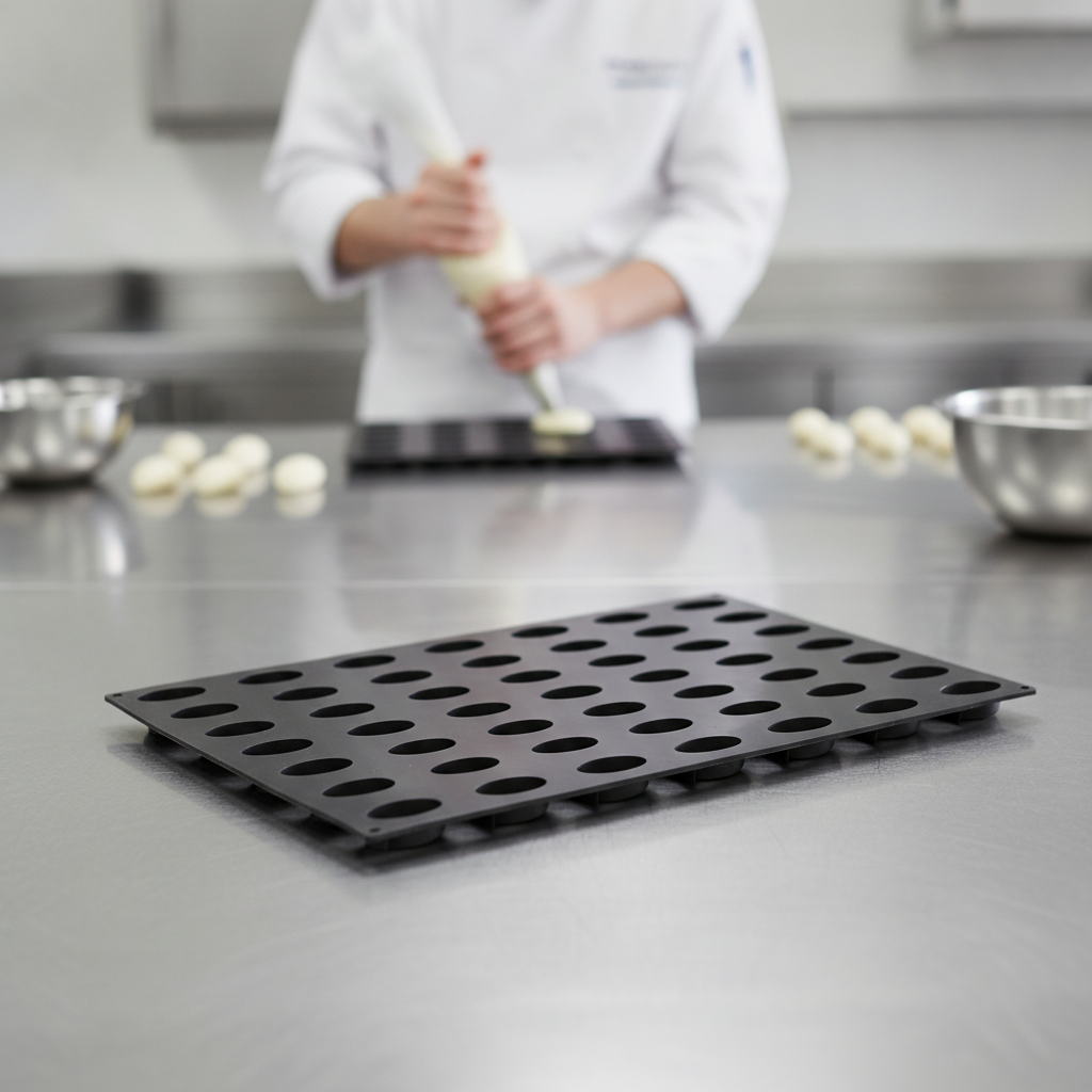 Silicone Quenelle Mould 600x400mm for Professional Baking