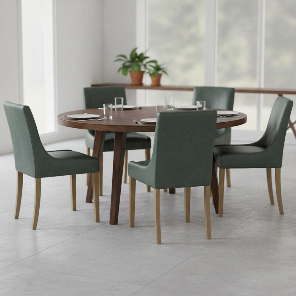 Rubber Wood Bath Dining Chair 870x460mm for Restaurants & Cafés (Pack of 6)