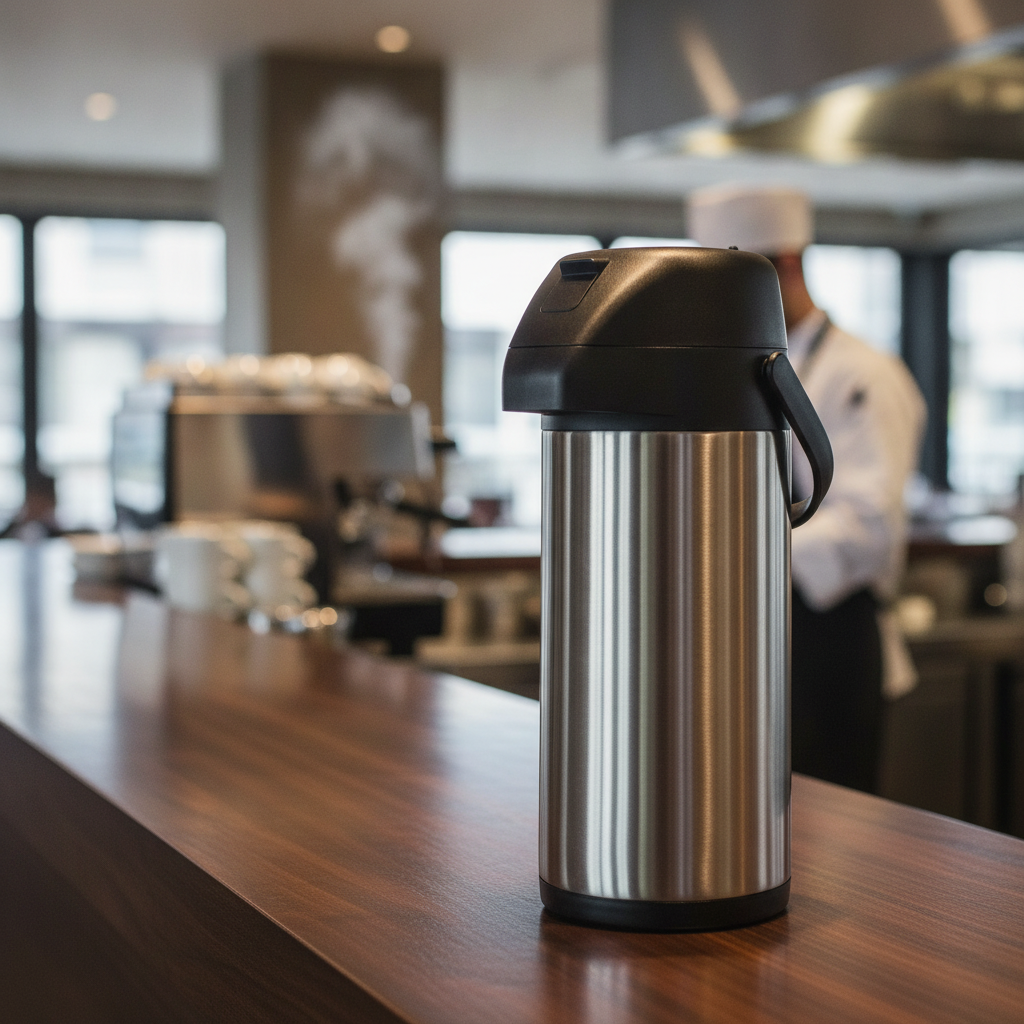 Stainless Steel Pump Action Airpot 3L for Catering Events