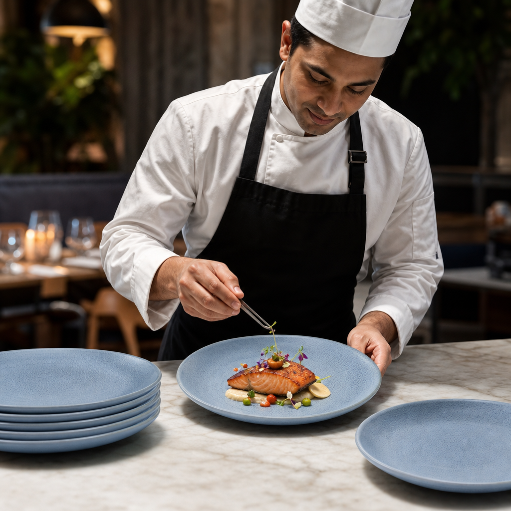 Coupe Plates 280mm Vitrified Stoneware for Stylish Table Settings (Pack of 6)