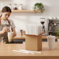 Paper Bubble Tea Straws 210mm for Eco-Friendly Beverages (Pack of 150)