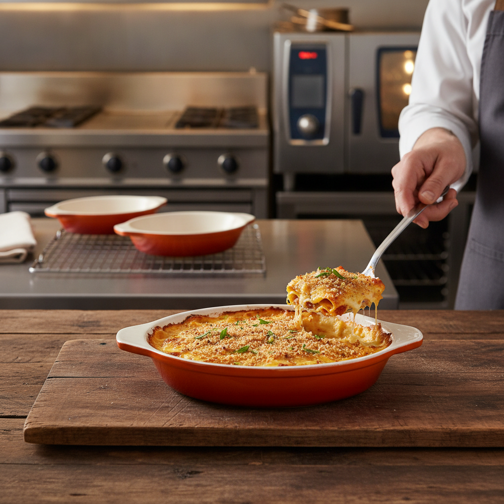 Cast Iron Round Gratin Dish 400ml for Oven to Table Use