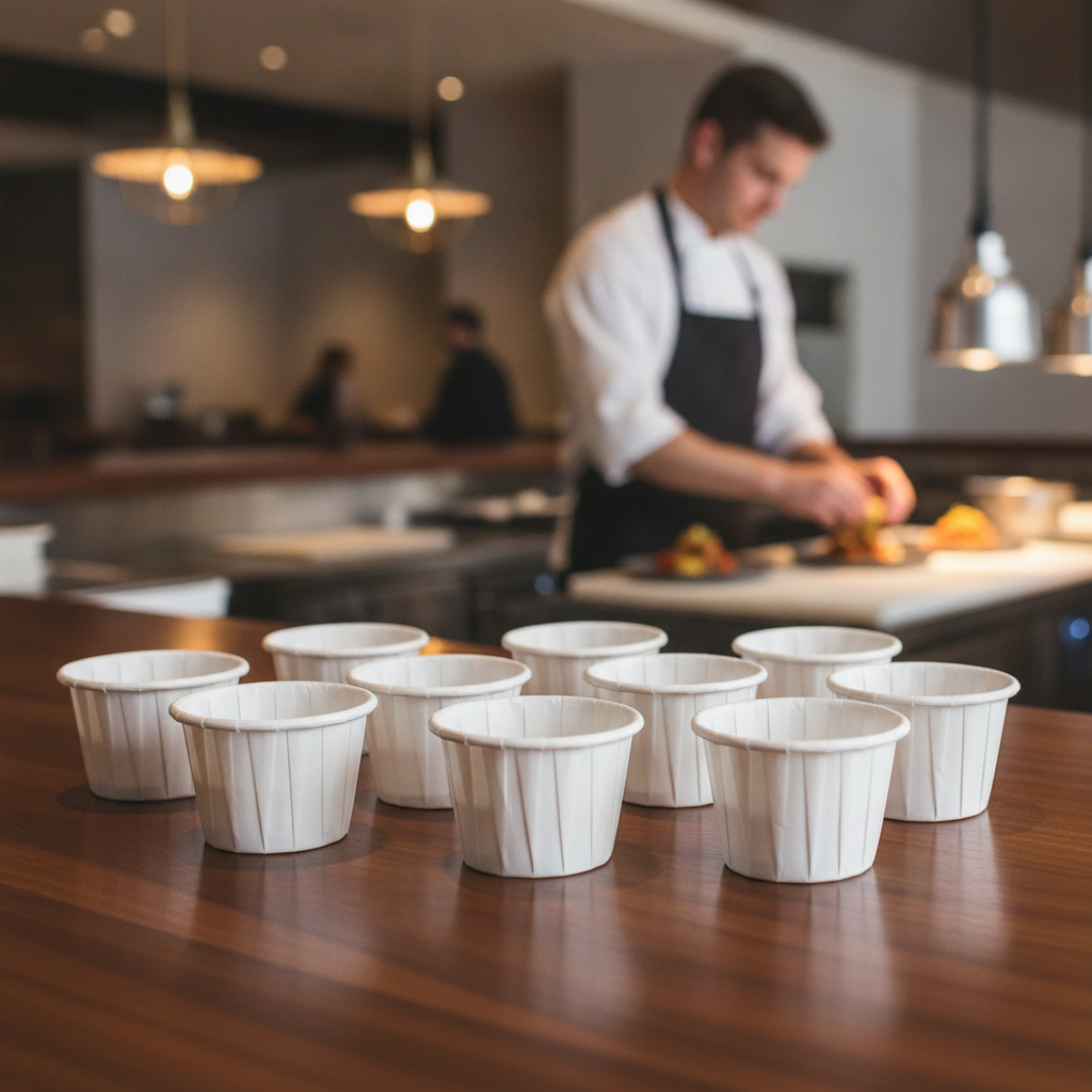 Paper Sauce Pots 1oz for Fast Food & Events (Pack of 250)