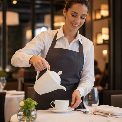 Alumina Vitrified Ceramic Coffee Pot 852ml for Casual Dining (Pack of 6)