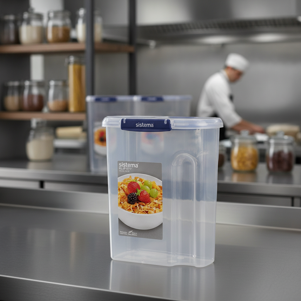 Polypropylene Clear Cereal Container 4.2L for Organized Pantries