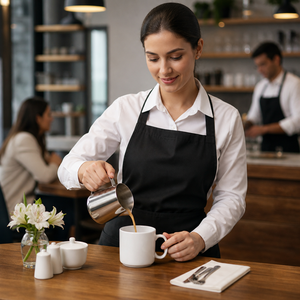 Mugs 330ml White Vitrified Porcelain for Cafés & Restaurants (Pack of 12)