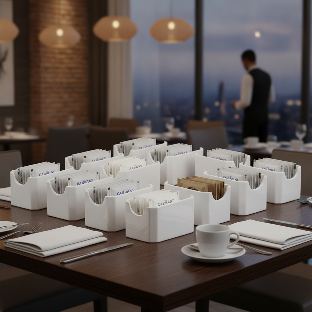 Porcelain Sugar Packet Container 2.38kg for Fine Dining (Pack of 12)