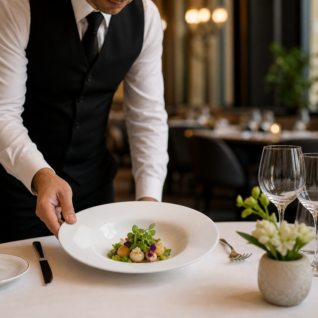 Wide Rim Bowls 300mm Bone China for Fine Dining (Pack of 6)
