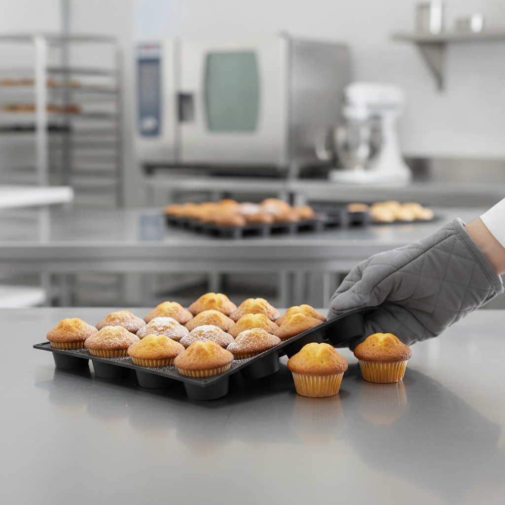 Silicone Non-Stick Pastry Mould 24 Cup for Bakeries & Cafés