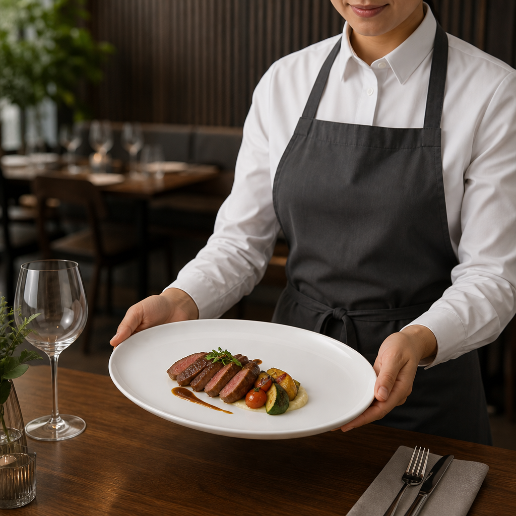 Oval Coupe Plates 305x241mm Porcelain for Restaurants & Cafés (Pack of 6)
