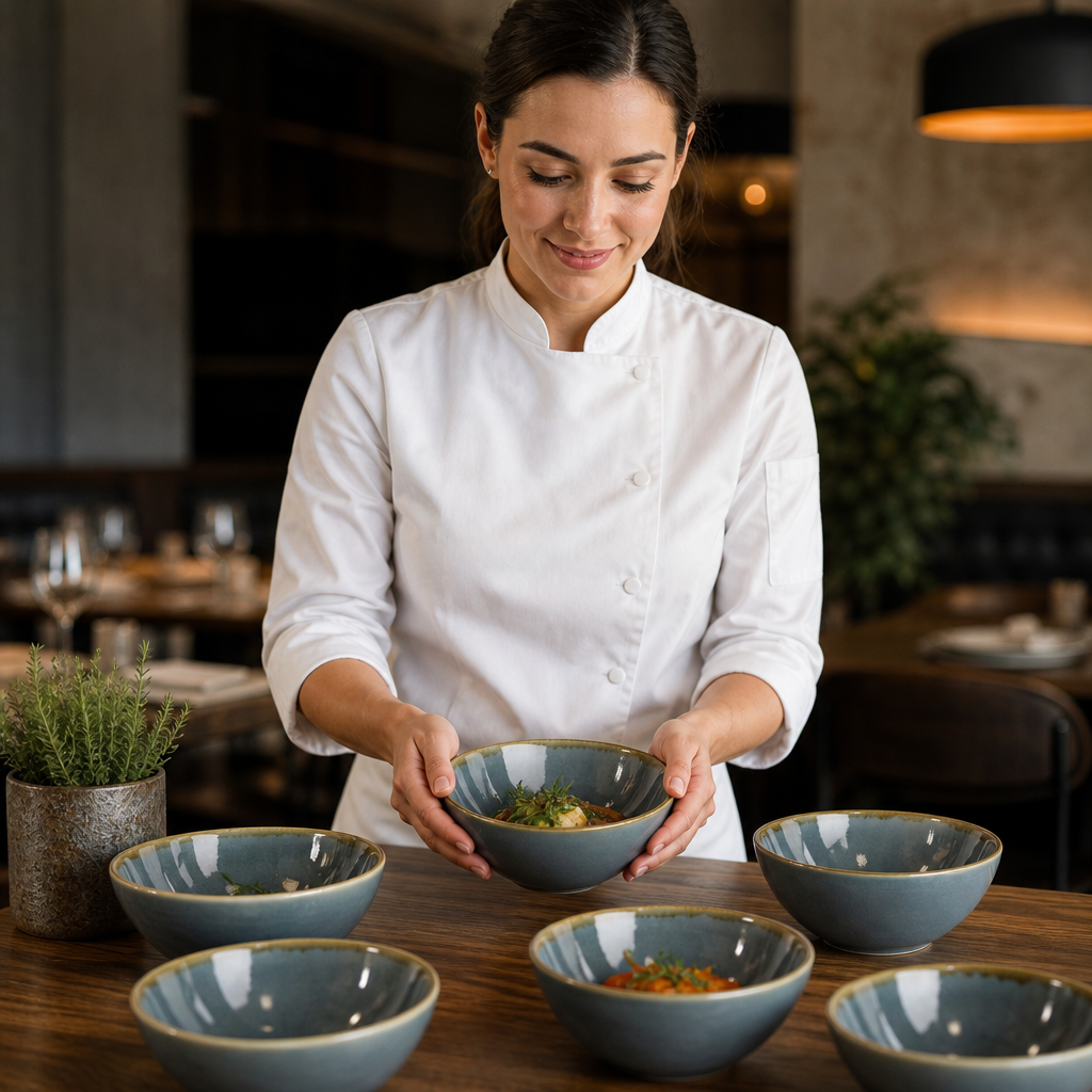 Bowls 165mm Porcelain for Dining Tables (Pack of 6)