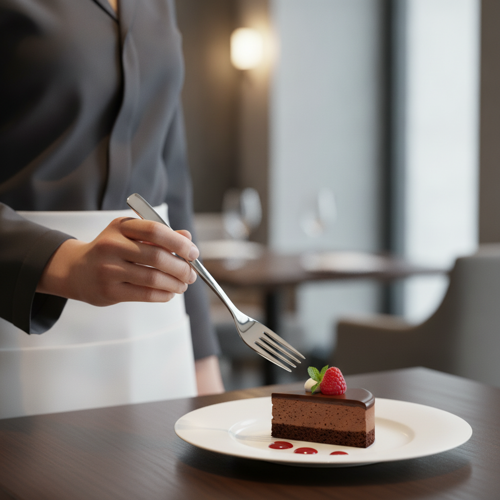 18/10 Stainless Steel Dessert Forks for Fine Dining (Pack of 12)