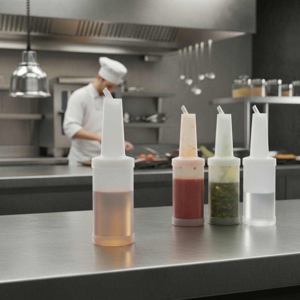 Plastic Pouring Bottle 946ml for Easy Ingredient Storage