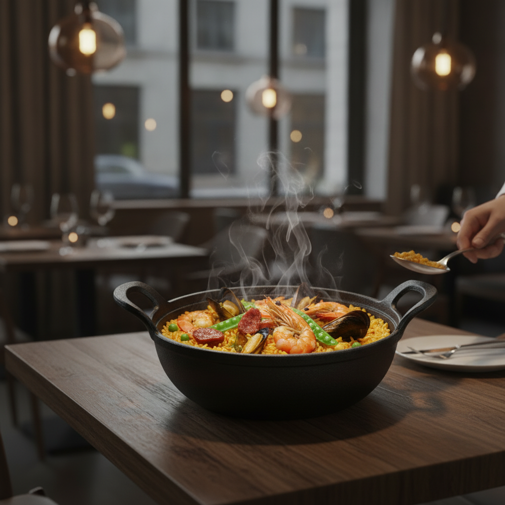 Cast Iron Round Bowl 200mm for Oven-to-Table Service
