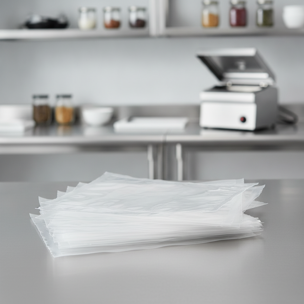 Clear Polyethylene Vacuum Pack Bags 200mm for Food Storage