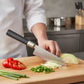 Stainless Steel Santoku Knife 16.5cm for Professional Use