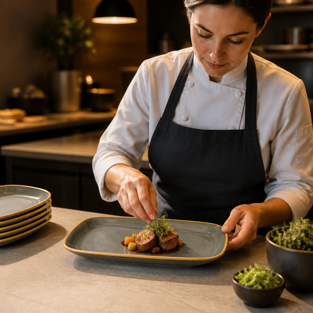 Platter 260mm Porcelain for Contemporary Eateries (Pack of 6)