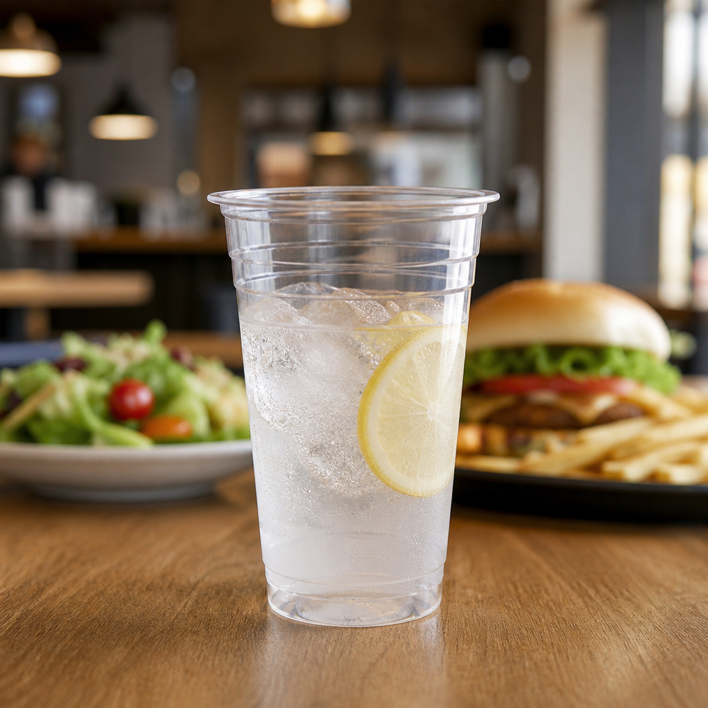 Compostable PLA Cold Cups 568ml for Sustainable Drinks Service (Pack of 1000)