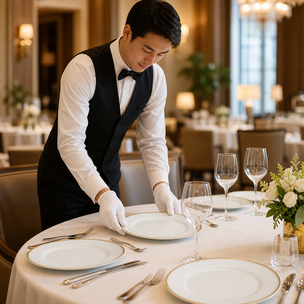 Plates 300mm Gold Bone China for Fine Dining (Pack of 12)