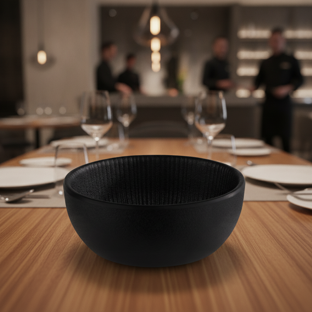 Melamine Black Bowl 100ml for Stylish Dining
