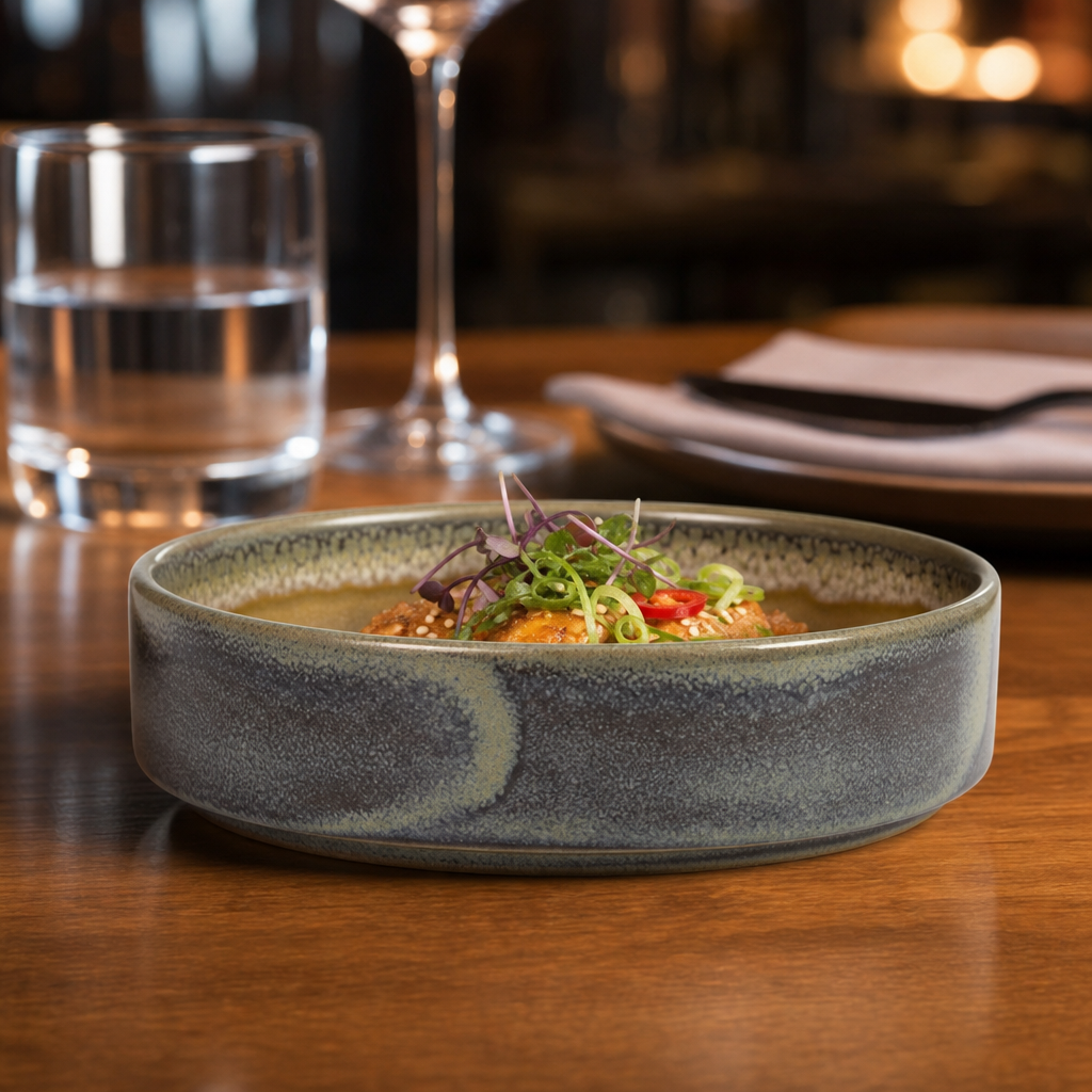 Round Stacking Trays 165mm Vitrified Ceramic for Versatile Dining (Pack of 12)