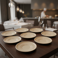 Porcelain Espresso Saucers 125mm in Sand for Hospitality (Pack of 6)