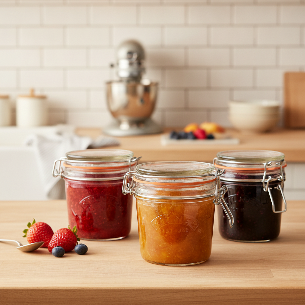 Glass Preserve Jar 350ml for Home Canning