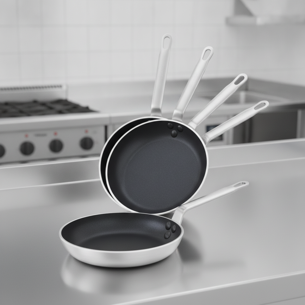 Aluminium Non-Stick Frying Pan 20cm for Professional Kitchens (Pack of 6)