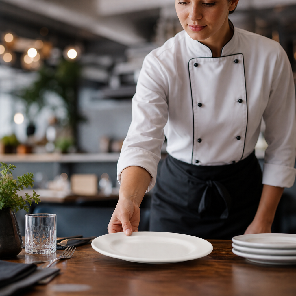 Plates 165mm White Porcelain for Catering Use (Pack of 24)