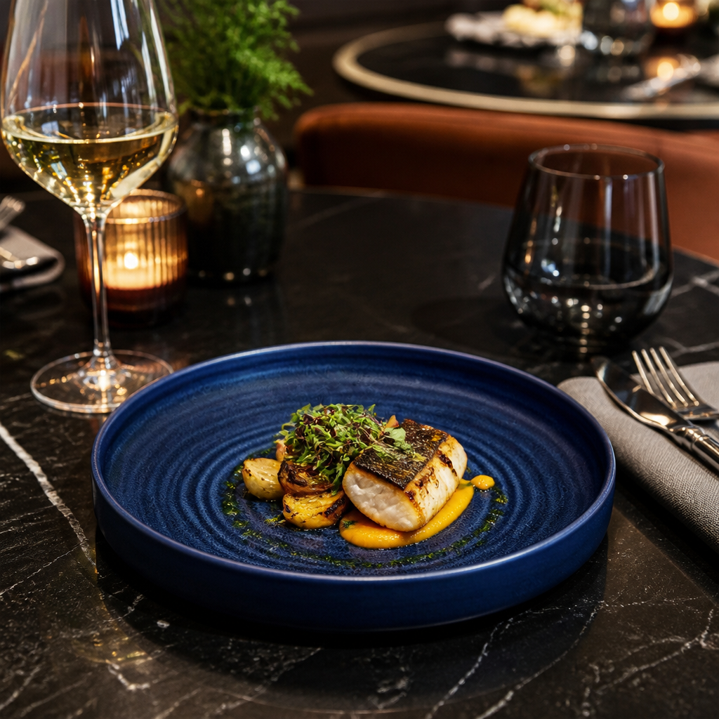 Walled Plates Porcelain for Dining Experiences (Pack of 6)