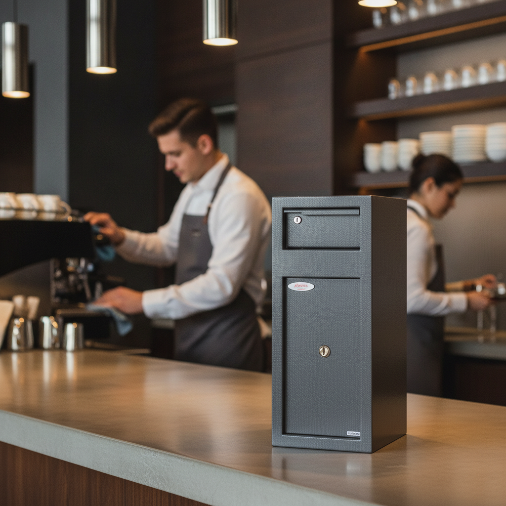 Steel Cash Deposit Drop Safe 19L for Secure Transactions