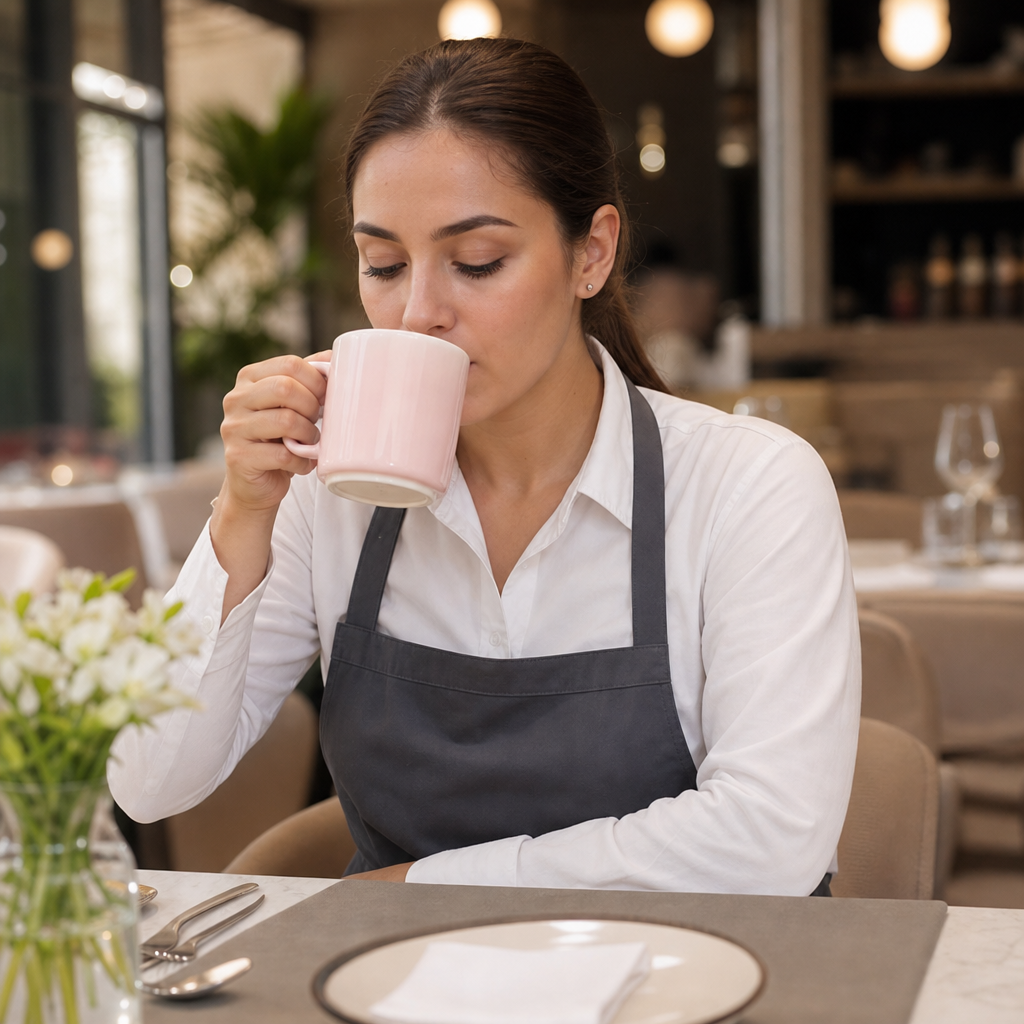 Porcelain Pink Cups 168ml for Stylish Table Settings (Pack of 6)