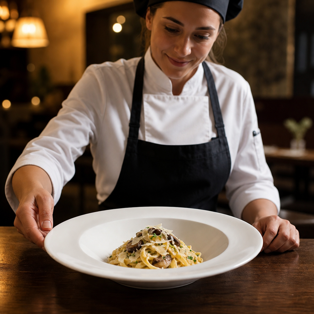 Pasta Plates 300mm Bone China for Fine Dining (Pack of 6)