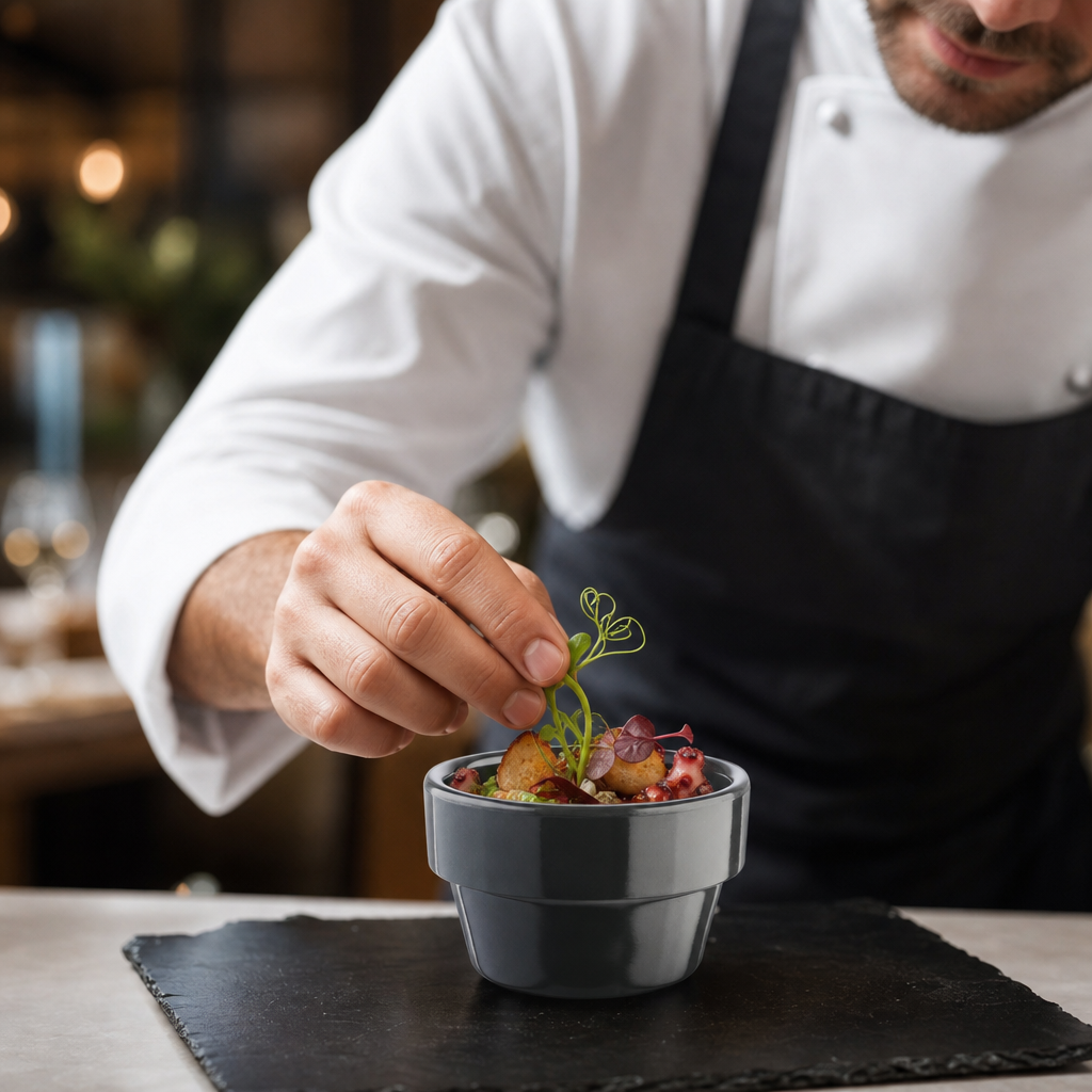 Flowerpot Bowl 60mm Melamine for Fun Food Presentation